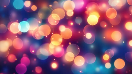 Colorful Bokeh Effect Background for Creative Projects