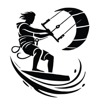 Person Kitesurfing