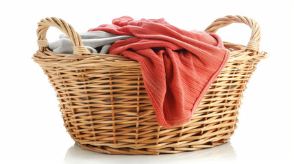 basket with laundry