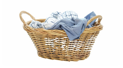 basket with laundry