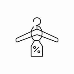 Obraz premium clothing store icon sign vector