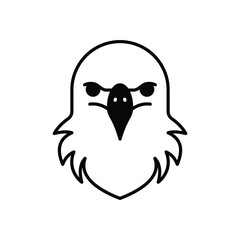 Eagle vector icon stock illustration