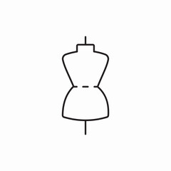 empty mannequin icon sign vector