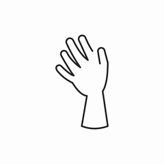 hand mannequin icon sign vector