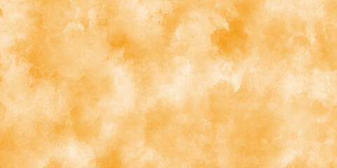 Abstract vibrant yellow watercolor on white background.Abstract yellow watercolor background,place for text. Watercolour texture. Summer backdrop. Performed with several wide brush strokes.