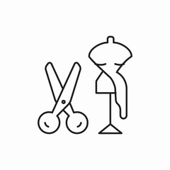 sewing clothes icon sign vector