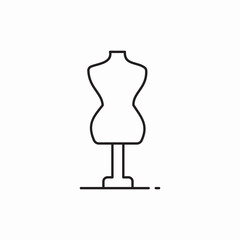 textile mannequin icon sign vector