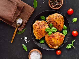 Fried chicken thighs