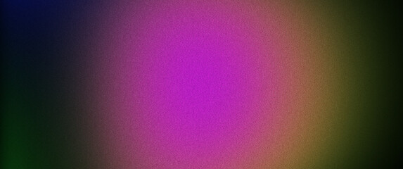 Fototapeta premium Blue purple green yellow grainy gradient background, color noise texture effect, banner header cover design
