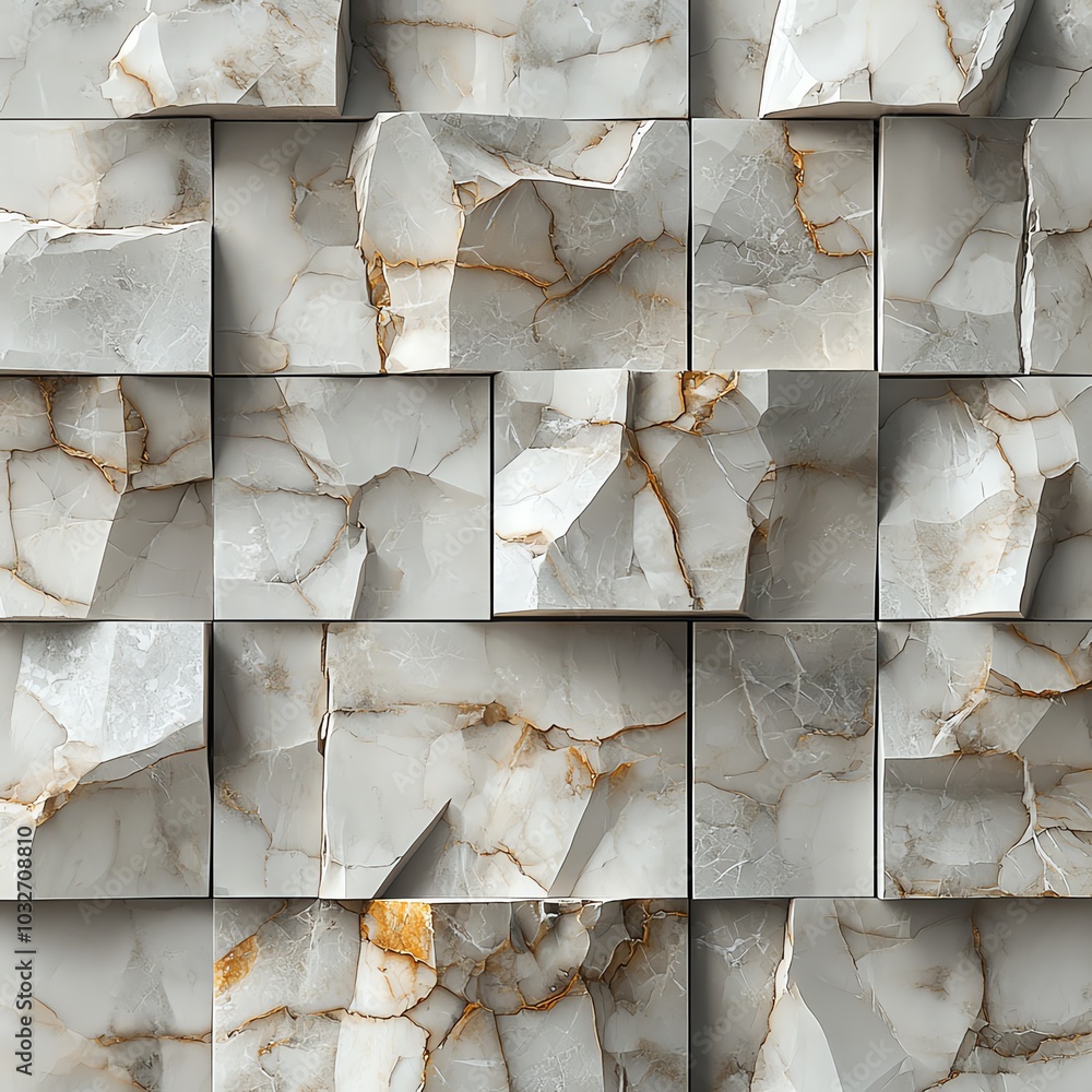 Poster textured stone surface with a unique pattern of cracks and veins, ideal for backgrounds and design p