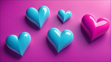 3D renderings of Abstract love heart using lines and surfaces to form a sleek, modern design.
" Confess love, right now! "
