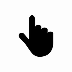 hand pointer icon sign vector