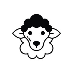 Sheep vector icon stock illustration