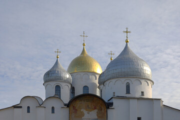 St. Sophia Cathedral, Kremlin, UNESCO World Heritage Site, Veliky Novgorod, Novgorod Oblast,...