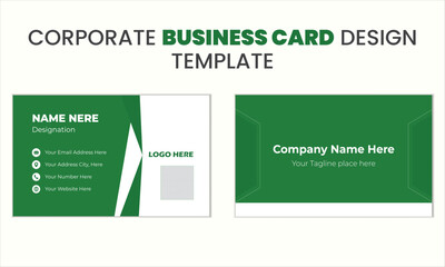 Creative modern minimal name card and business card template design 