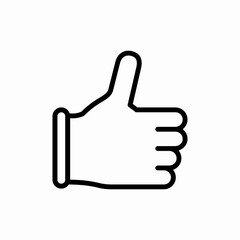 thumb up review icon sign vector
