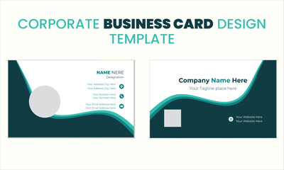 Creative modern minimal name card and business card template design 