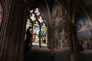 Fototapeta premium Gothic ornaments. Shot on several Gothic monuments in France. (Churchs and buildings)