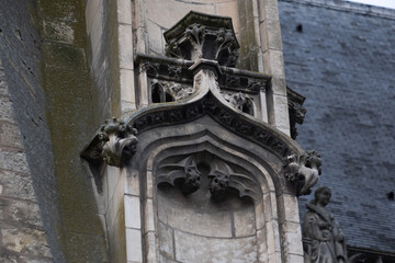 Gothic ornaments. Shot on several Gothic monuments in France. (Churchs and buildings)