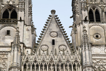 Fototapeta premium Gothic ornaments. Shot on several Gothic monuments in France. (Churchs and buildings)
