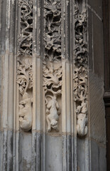 Gothic ornaments. Shot on several Gothic monuments in France. (Churchs and buildings)