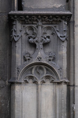 Gothic ornaments. Shot on several Gothic monuments in France. (Churchs and buildings)