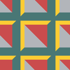 Vector seamless pattern. Modern stylish texture. Repetition of geometric tiles