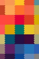 Multicolour hexagon pattern mosaic pixel.Abstract shape background.