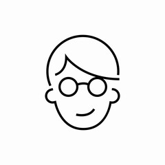 glasses optical icon sign vector