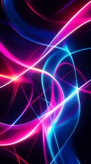 Vibrant Abstract Flowing Lines Background