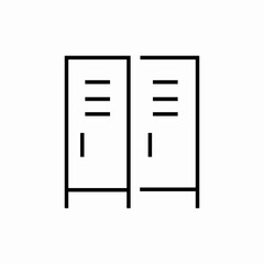 lockers detailed icon sign vector