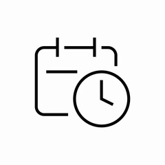 meeting deadlines icon sign vector