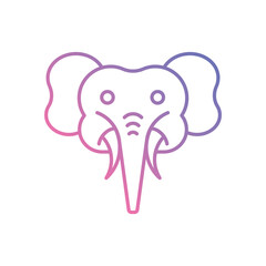 Elephant vector icon stock illustration