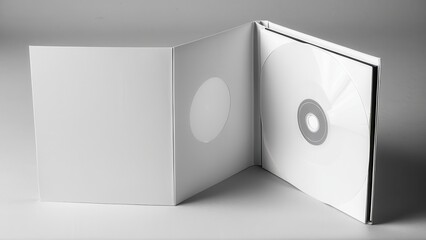 Versatile CD digipack mockup featuring customizable front and back covers. Perfect for promoting music or corporate media projects. Easy to edit and ready to use