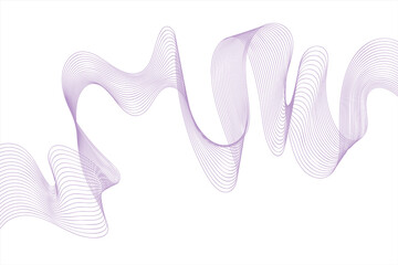 Abstract backdrop with pink wave gradient lines on white background