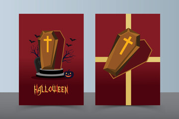 Halloween Celebration Flyer. Corporate Book Cover Design, EPS Vector Template. Can be Adapt to Brochure, Annual Report, Magazine, Business Presentation, Poster, flyer, Banner, Website