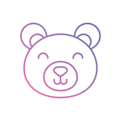 Bear vector icon stock illustration