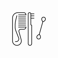 combs set icon sign vector