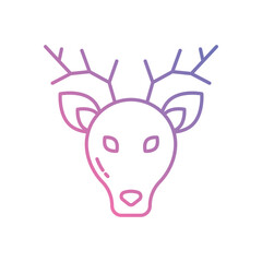 Deer vector icon stock illustration
