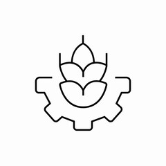 smart agronomist system icon sign vector