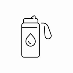 water bottle icon sign vector