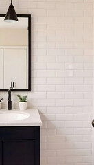 A subway tile in glossy cream, perfect for a minimalist aesthetic. Its sleek surface reflects light, adding elegance and warmth to any space. Ideal for kitchens and bathrooms, enhancing modern design.