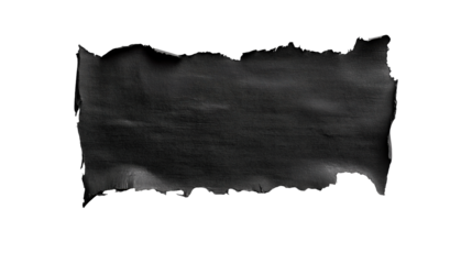 Textured Black Brush Stroke for Graphic Design Use