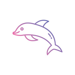 Dolphin vector icon stock illustration