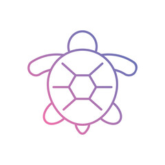 Obraz premium Turtle vector icon stock illustration