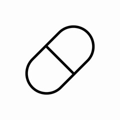 medicine capsules drugs icon sign vector