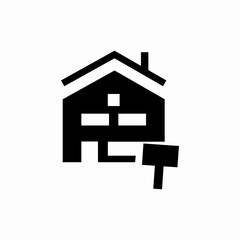 rent sale house icon sign vector