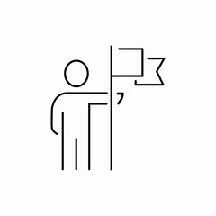 success flag icon sign vector