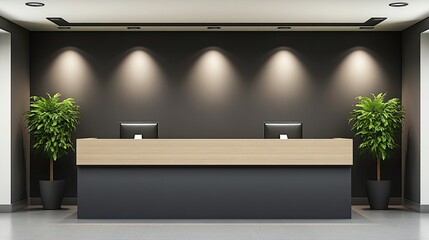 Modern Reception Area with Minimalist Design