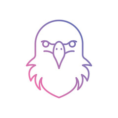 Eagle vector icon stock illustration